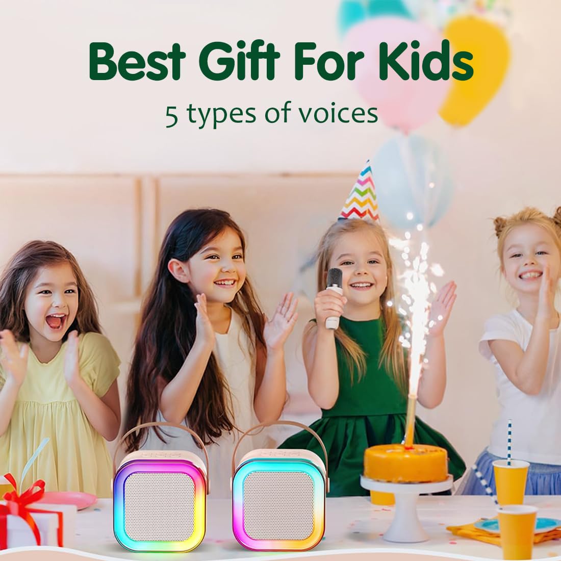 Rechargeable Karaoke Mic with Speaker for Singing | Most Gifted