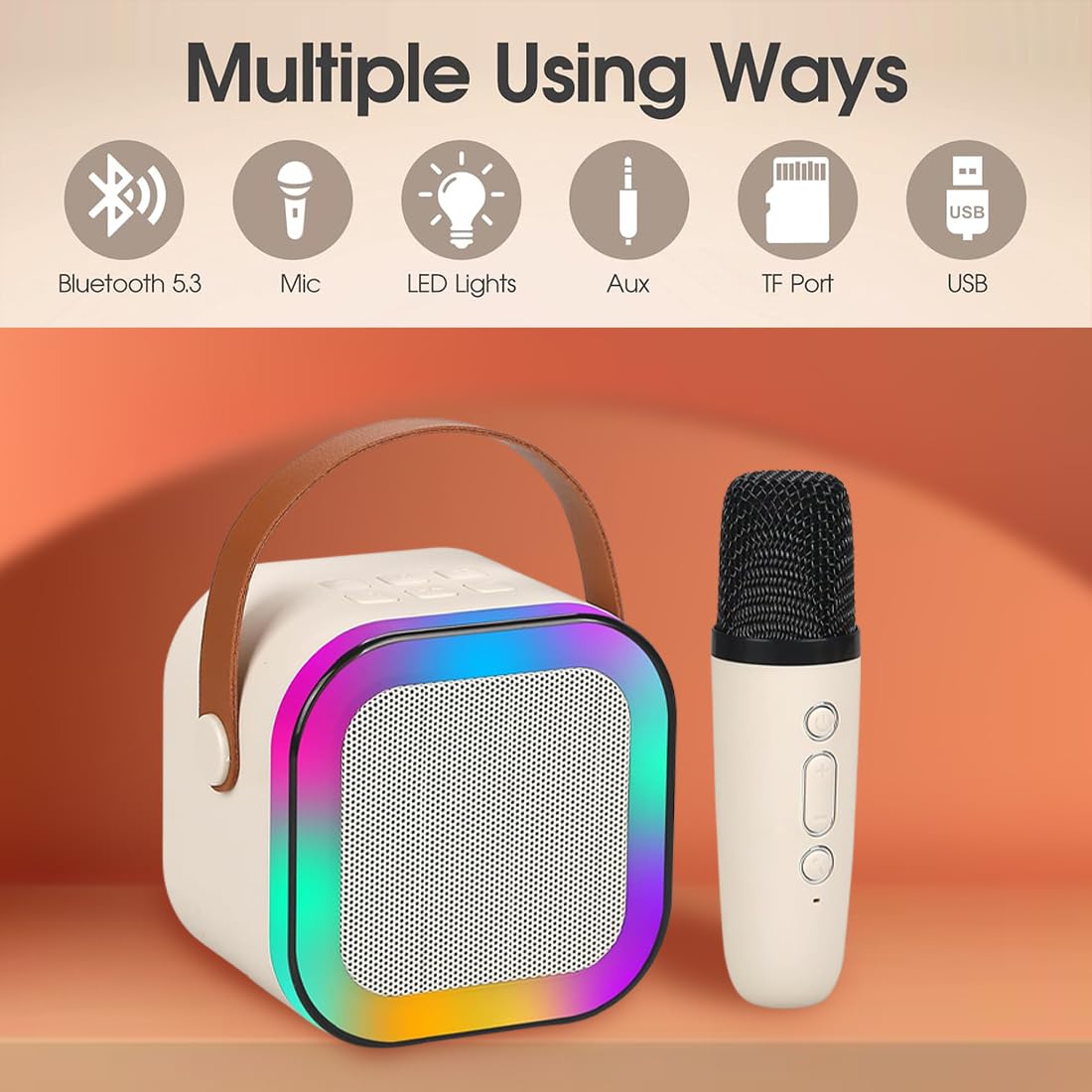 Rechargeable Karaoke Mic with Speaker for Singing | Most Gifted